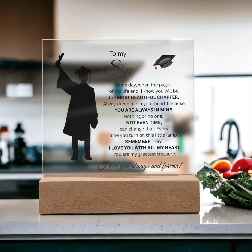 To My Son-Graduation-Acrylic Plaque