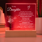 To My Daughter-Most Beautiful Chapter/white-Acrylic Plaque