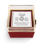 To My Daughter- Love knot Necklace