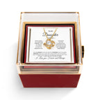 To My Daughter- Love knot Necklace