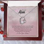 To My Mom | I Love You - Forever Love Necklace