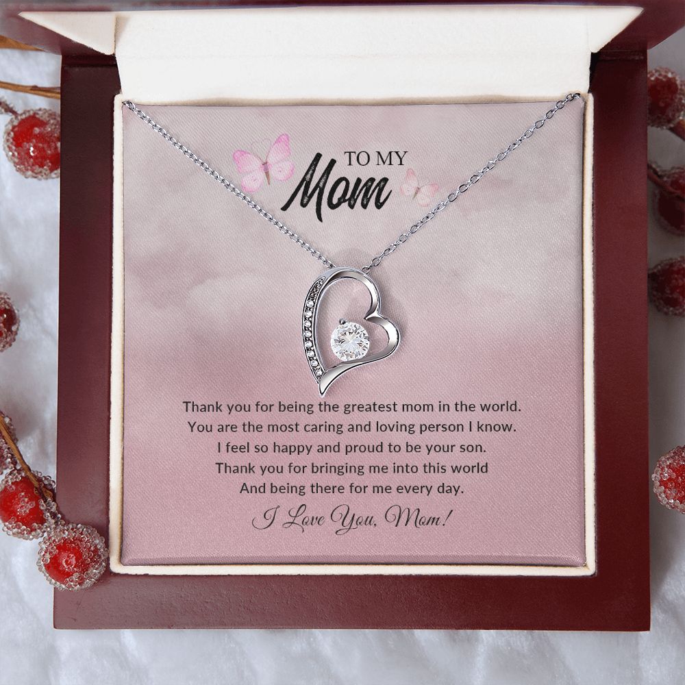 To My Mom | I Love You - Forever Love Necklace