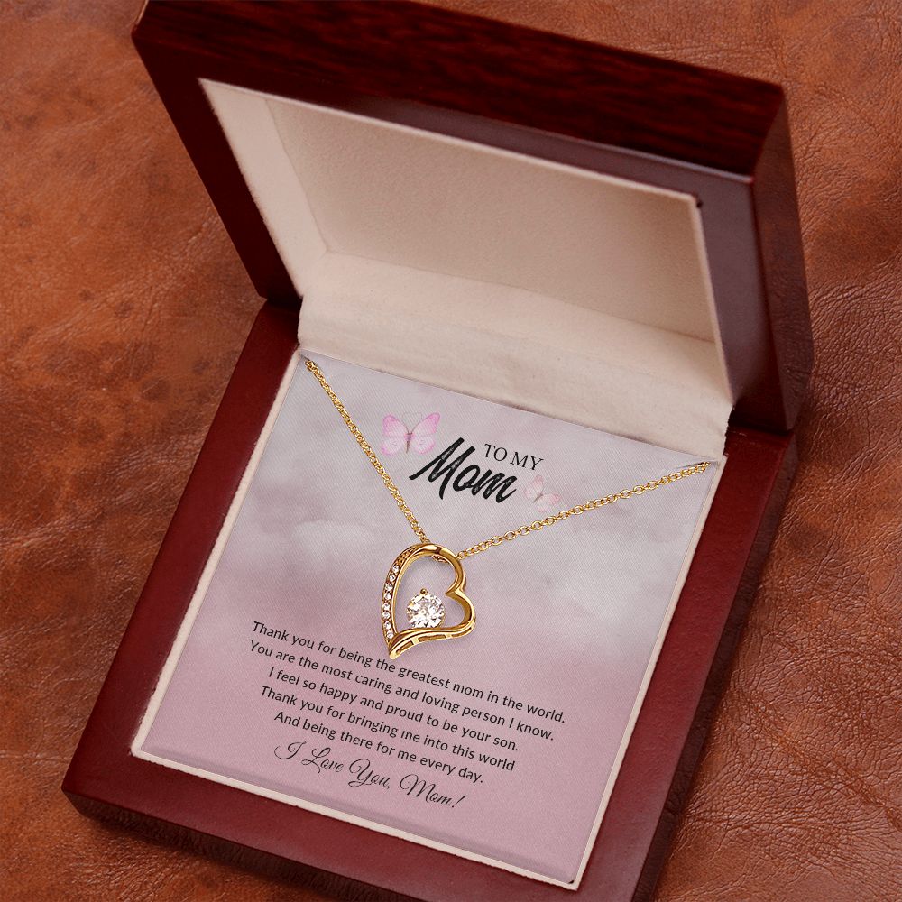 To My Mom | I Love You - Forever Love Necklace