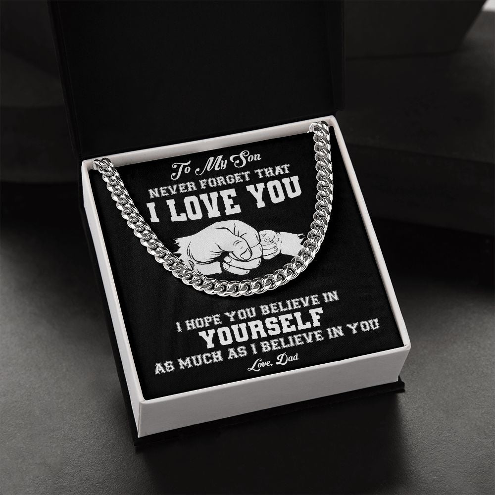 My Son | Never Forget - Cuban Link Chain