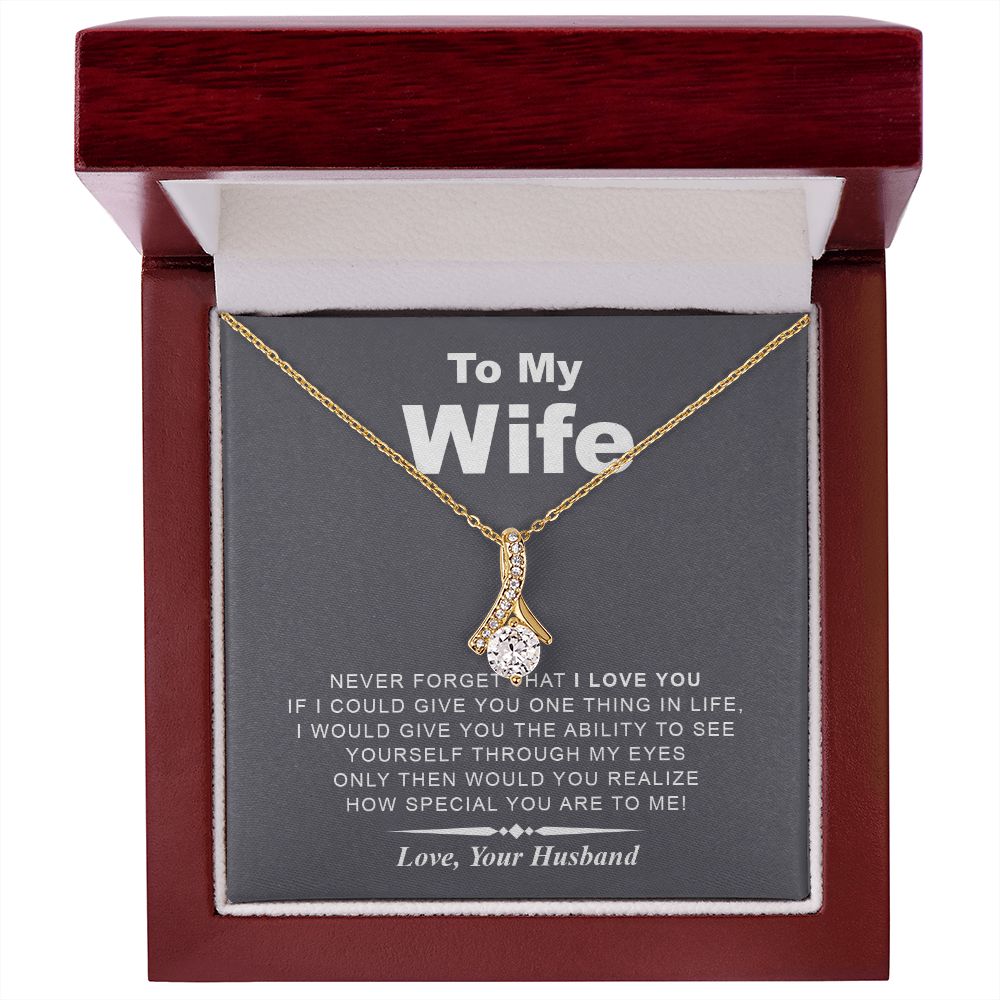 My Wife | Never Forget - Alluring Beauty Necklace