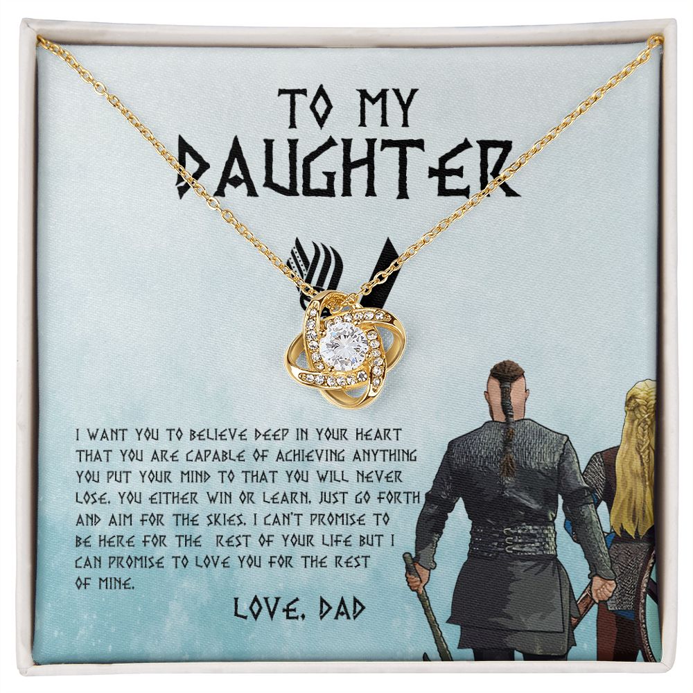 My Daughter | Win Or Learn - Love Knot Necklace