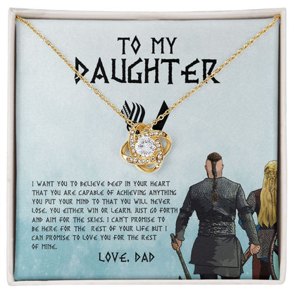 My Daughter | Win Or Learn - Love Knot Necklace