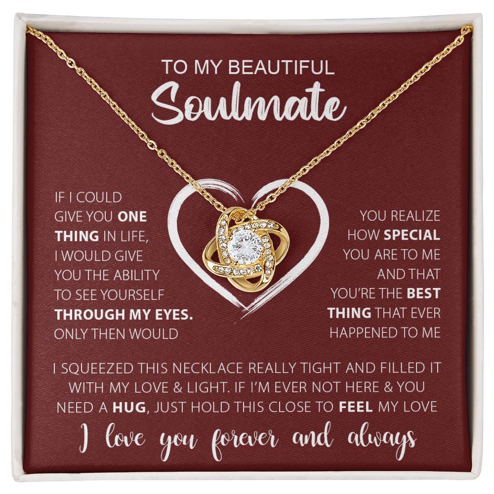 My Beautiful Soulmate | Love & Light - Love Knot Necklace
