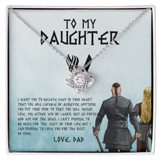 My Daughter | Win Or Learn - Love Knot Necklace