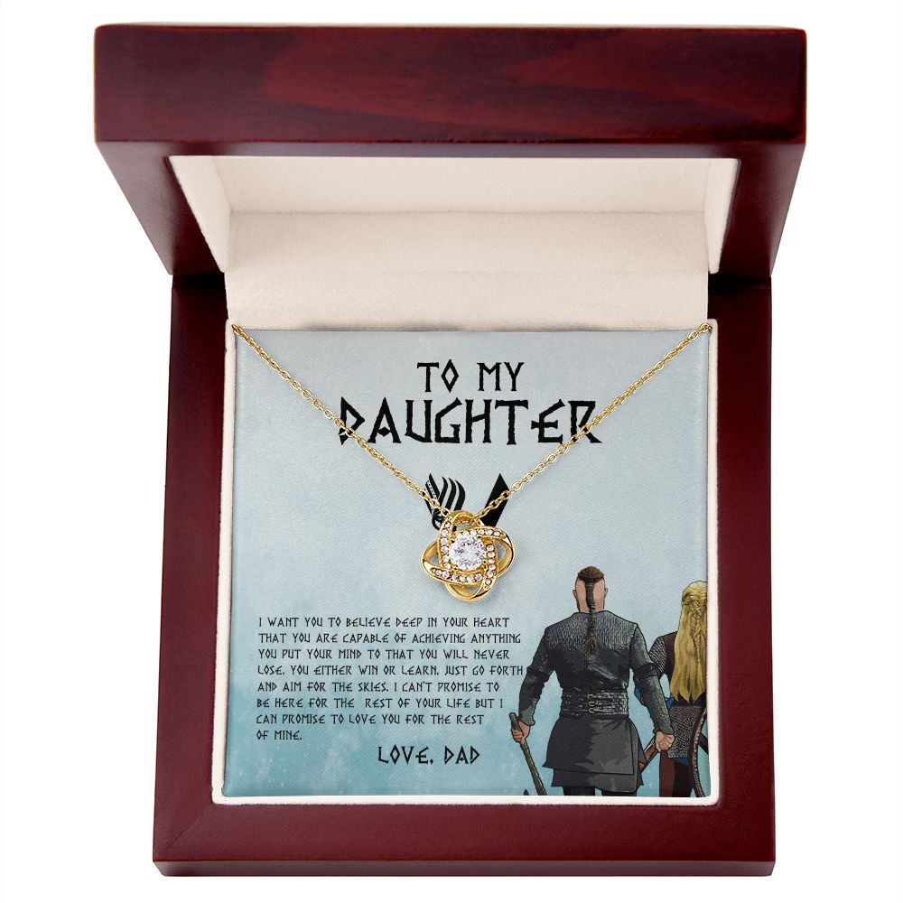 My Daughter | Win Or Learn - Love Knot Necklace