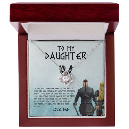 My Daughter | Win Or Learn - Love Knot Necklace