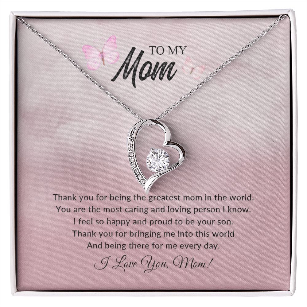 To My Mom | I Love You - Forever Love Necklace