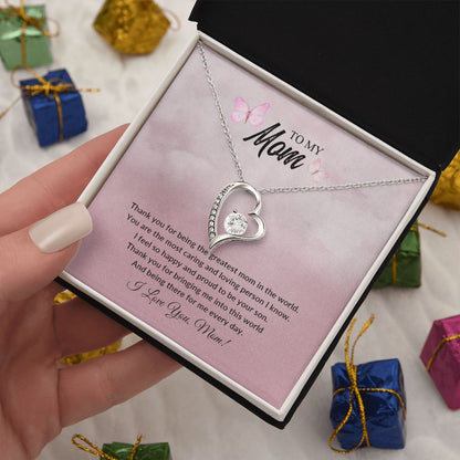 To My Mom | I Love You - Forever Love Necklace