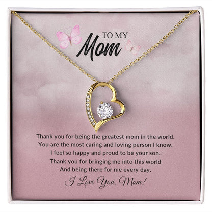 To My Mom | I Love You - Forever Love Necklace