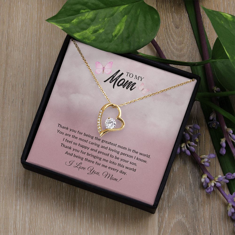 To My Mom | I Love You - Forever Love Necklace