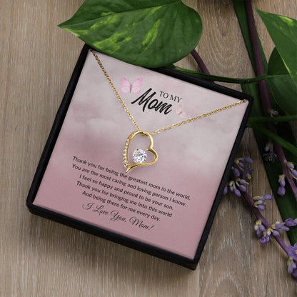 To My Mom | I Love You - Forever Love Necklace