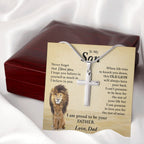 My Son | This Old Lion - Stainless Steel Cross Necklace