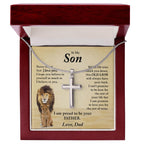 My Son | This Old Lion - Stainless Steel Cross Necklace